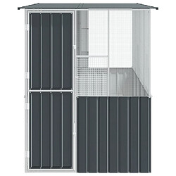 Avis vidaXL Cage pour oiseaux Anthracite 165 x 318 x 200 cm Acier galvanisé