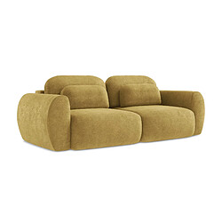 makamii Canapé 3 places convertible en tissu chenille - KINI