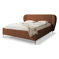 makamii Canapé 3 places convertible en tissu bouclette - LOHI