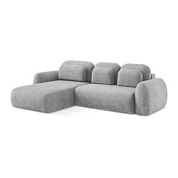 makamii Canapé modulable 3 places en tissu chenille - OMAO