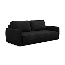 makamii Canapé 3 places convertible en tissu chenille - LILO