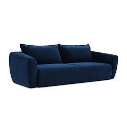 makamii Canapé d’angle 2 places gauche convertible en tissu chenille - LILO