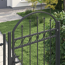 Avis vidaXL Porte de Clôture ASSEN 100 x 195 cm Acier enduit de poudre Gris