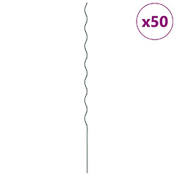 Avis vidaXL Soutien de plante 50 pcs Vert 170 x 0,6 x 0,6 cm Acier