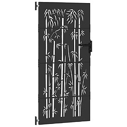 Acheter vidaXL Porte de Jardin 85 x 175 cm Acier peint par poudre Noir