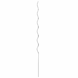 vidaXL Soutien de plante 20 pcs Argenté 150 x 0,6 x 0,6 cm Acier