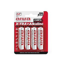 Batteries Aiwa AALR6 4UD 1,5 V AA LR6 (12 Unités)