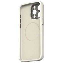 Moshi Coque MagSafe pour iPhone 15 Pro en Cuir Modèle Napa Ultra Résistant Beige