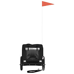 Acheter vidaXL Remorque de vélo pour animaux de compagnie noir
