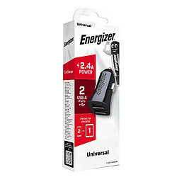 ENERGIZER Chargeur Allume-Cigare Double USB-A 12W Modèle Classic Noir pas cher