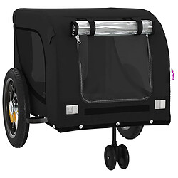 Acheter vidaXL Remorque de vélo pour animaux de compagnie noir