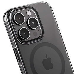 Crong Coque Clear MAG Pro pour iPhone 16 Pro Compatible MagSafe Noir transparent