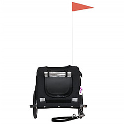 Acheter vidaXL Remorque de vélo pour animaux de compagnie noir