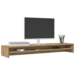 Acheter vidaXL Support d'écran Chêne artisanal 100 x 24 x 13 cm Bois d'ingénierie