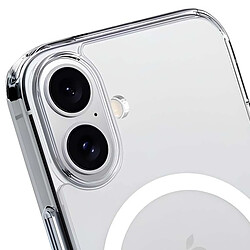 Crong Coque Clear MAG Cover pour iPhone 16 Plus Compatible MagSafe Transparent