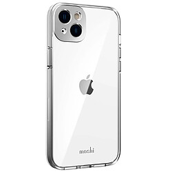 Moshi Coque MagSafe pour iPhone 14 Plus Modèle iGlaze Ultra Résistant Argent