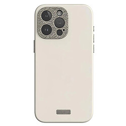 Moshi Coque MagSafe pour iPhone 15 Pro en Cuir Modèle Napa Ultra Résistant Beige