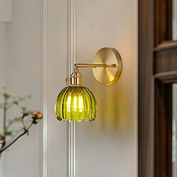 Acheter STOEX Applique Murale Rétro, Abat-Jour En Verre, Angle Réglable, Vert