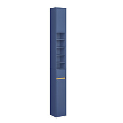 SoBuy Armoire de Salle de Bain MDF Bleue 20x20x180 cm