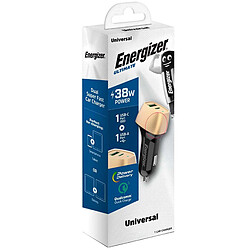 ENERGIZER Chargeur Allume-Cigare USB-C / USB-A PD 38W QC 3.0 Modèle Ultimate Dorée pas cher