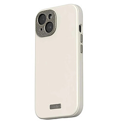 Acheter Moshi Coque MagSafe pour iPhone 15 Plus en Cuir Napa Ultra Renforcé Blanc