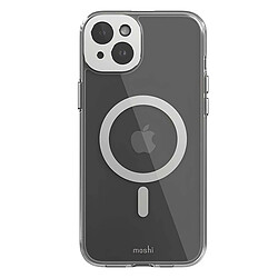 Moshi Coque MagSafe pour iPhone 15 Plus iGlaze avec Protection Caméra Antichoc Argent