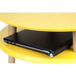 Ragaba Table basse ronde UFO - Beige pas cher