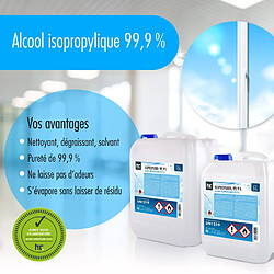Hoefer Chemie Alcool isopropylique 99,9% Höfer Chemie® - Bidon de 5 Litres pour un Nettoyage Efficace pas cher