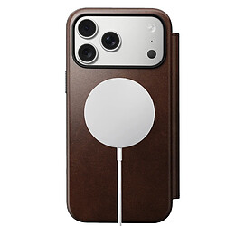 Avis Coque Nomad Flip Cover en Cuir Horween iPhone 17 Pro Max Marron