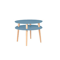 Table basse UFO Dmr. 57 cm x hauteur 45 cm, Bleu clair, Ragaba