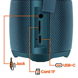 Acheter LinQ Mini Enceinte sans Fil Bluetooth 5W Étanche IPX6 avec Éclairage LED Bleu