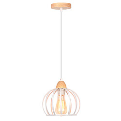 STOEX Suspension Vintage Intérieur Lustre Moderne Plafonnier Rond En Métal Fer Blanc