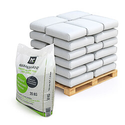 Hoefer Chemie Granulés de verre fin spécial pour filtres à sable - 20 kg, granulométrie 0,7 à 1,3 mm