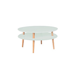 Table basse UFO Dmr. 70 cm x hauteur 35 cm, Menthe, Ragaba