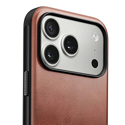 Nomad Coque pour iPhone 17 Pro MagSafe en Cuir Horween Antichocs Marron pas cher