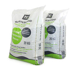 Hoefer Chemie Granulat de verre spécial Höfer Chemie pour filtration de sable - Set de 2 x 20 kg
