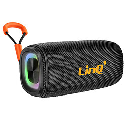 LinQ Enceinte Bluetooth 8W Portable Étanche IPX6 avec LED Multicolore Noir