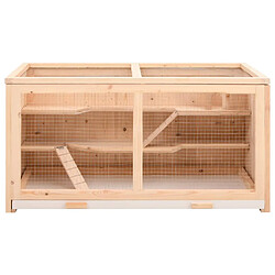 Helloshop26 Cage à hamster 104 x 52 x 54 cm bois massif de sapin marron 02_0041677