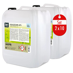 Hoefer Chemie Acide Acétique 60% Höfer Chemie® - Bidon Pratique de 10 L pour Nettoyage Efficace