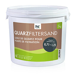 Hoefer Chemie Sable de Quartz Pur 5 kg pour Filtration de Piscine 0,71-1,25 mm
