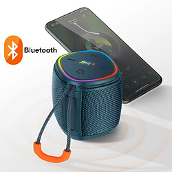 Avis LinQ Mini Enceinte sans Fil Bluetooth 5W Étanche IPX6 avec Éclairage LED Bleu
