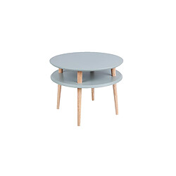 Table basse UFO Dmr. 57 cm x hauteur 45 cm, Gris foncé, Ragaba