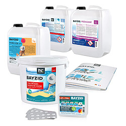 Hoefer Chemie BAYZID® SOS-Kit pour Piscine Verte - Solution Rapide pour Eau Cristalline