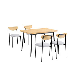 SoBuy Ensemble Table à Manger avec Chaises, Compact pour Petits Espaces