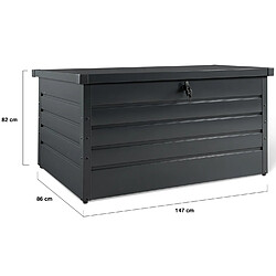 Idmarket Coffre rgt métal 870L gris ant pas cher
