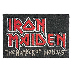 Inny Paillasson Décoratif Iron Maiden The Number of the Beast Antiderapant Noir / Rouge
