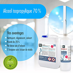 Acheter Hoefer Chemie Alcool Isopropylique 70% Höfer Chemie® - Bouteille de 1 L pour Nettoyage Polyvalent