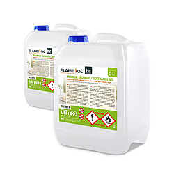 Avis Hoefer Chemie Gel combustible bioéthanol FLAMBIOL® Premium en bidon de 5 L pour cheminées intérieures et extérieures