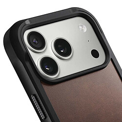 Nomad Coque pour iPhone 17 Pro MagSafe en Cuir Horween Rigide Antichocs Marron foncé pas cher