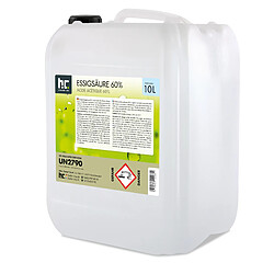 Hoefer Chemie Acide Acétique 60% Höfer Chemie® - Bidon Pratique de 10 L pour Nettoyage Efficace